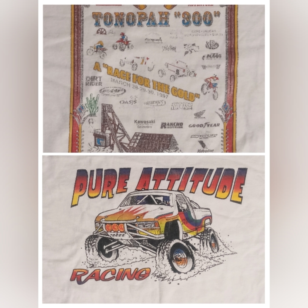 vintage 90s Tonopah 300 Off Road Race for the Gold t-shirt Nascar Chevy Ford